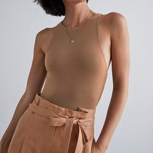 ARITZIA Wilfred Vacay Bodysuit in Shitake
